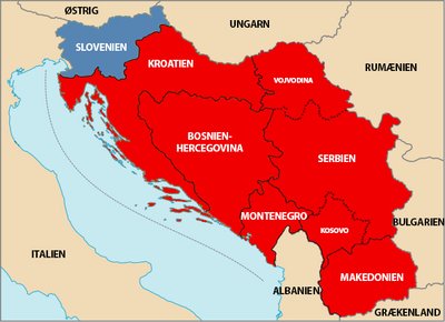 Jugoslavien efter Sloveniens løsrivelse