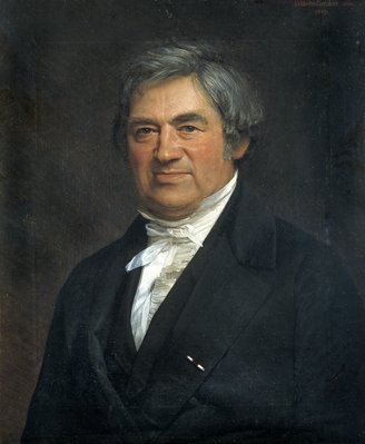 Portræt af Christian Jürgensen Thomsen. Malet i 1848 af J.V. Gerner