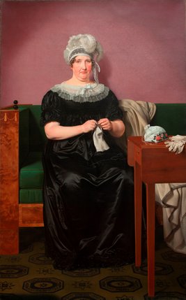 C.W. Eckersberg. Portræt af madam Frederikke Christiane Schmidt. 1818