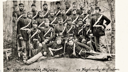 Aarøes Strejfkorps under Vagtmester Hoffmann i foråret 1864.