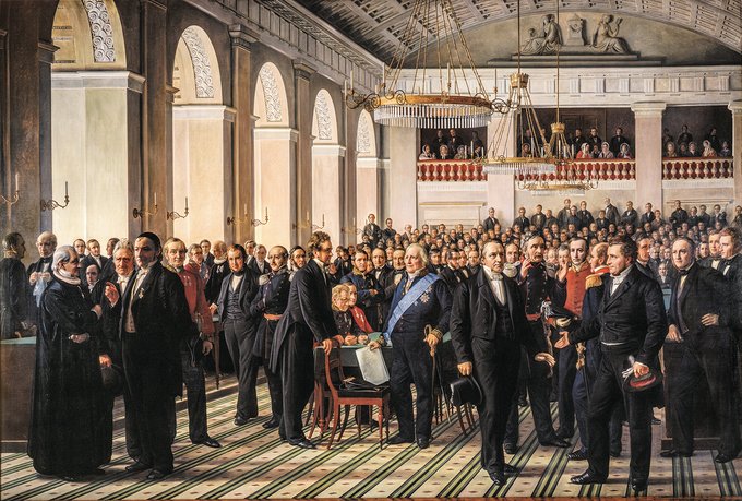 Den Grundlovgivende Rigsforsamlings første møde den 23. oktober 1848