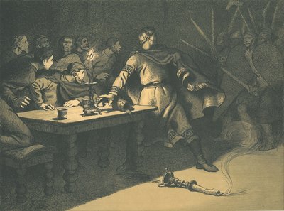 Blodgildet i Roskilde. Illustration fra Danmarks Historie i Billeder.