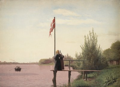 Christen Købke, Udsigt fra Dosseringen ved Sortedamssøen mod Nørrebro, 1838