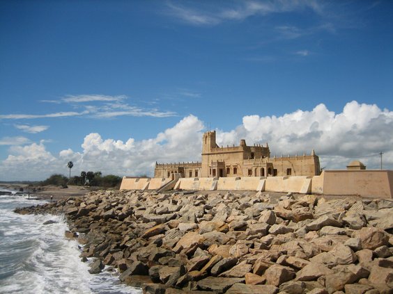 Fæstningen Dansborg i Trankebar, nu Tharangambadi, i Tamil Nadu.
