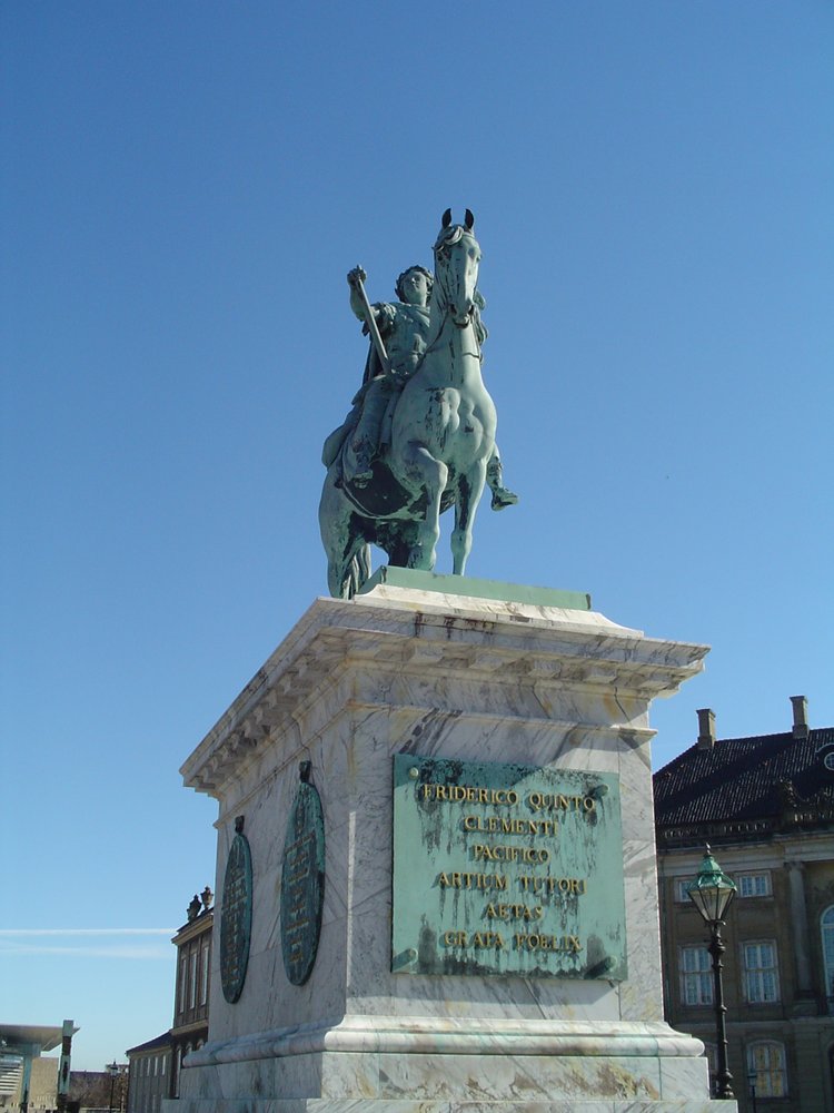 Saly's rytterstatue af Frederik 5.