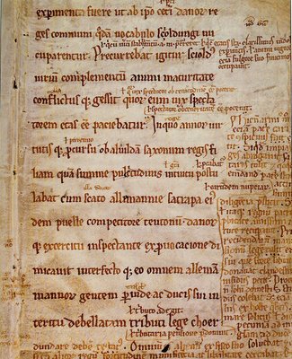 Pergamentside fra Angers-fragmentet