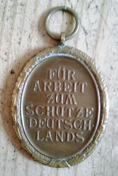 tysk medalje bagside