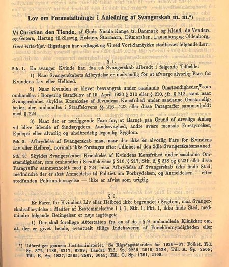 Abortloven af 1937
