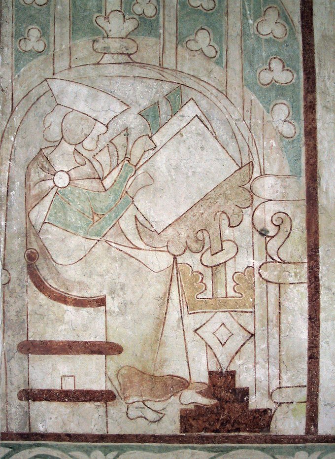 Kalkmaleri i Keldby Kirke på Møn, ca. 1325
