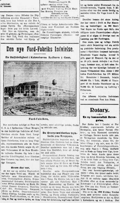 Artiklen i Social-Demokraten den 16. november 1924
