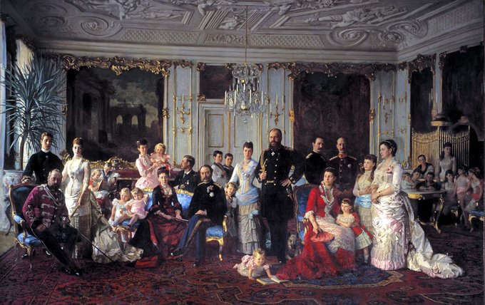 Tuxens maleri af Christian 9. og hans familie