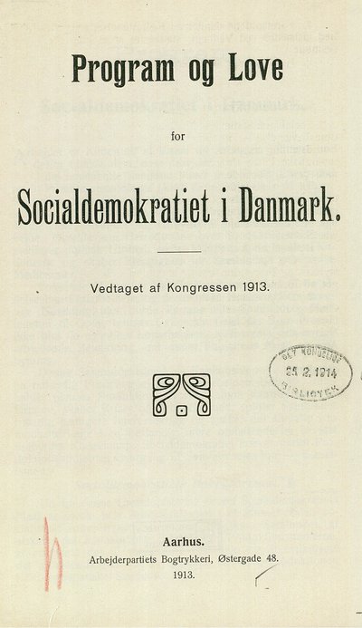 Socialdemokratiets principprogram fra 1913