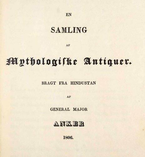 Forsiden af Peter Ankers udgivelse fra 1806