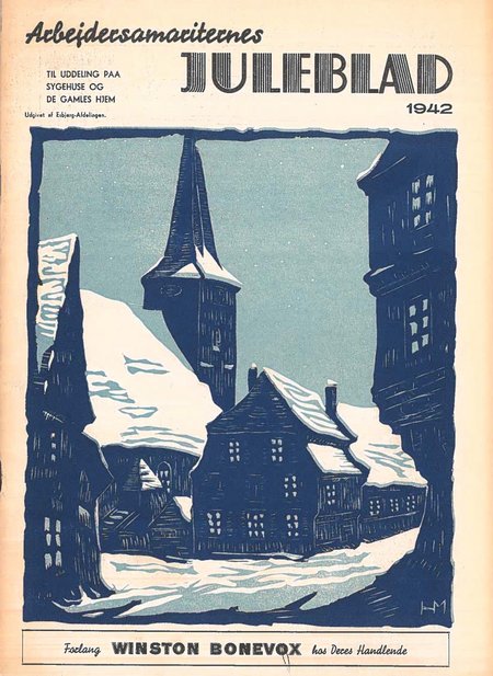 Forsiden af Arbejdersamariternes Juleblad fra 1942