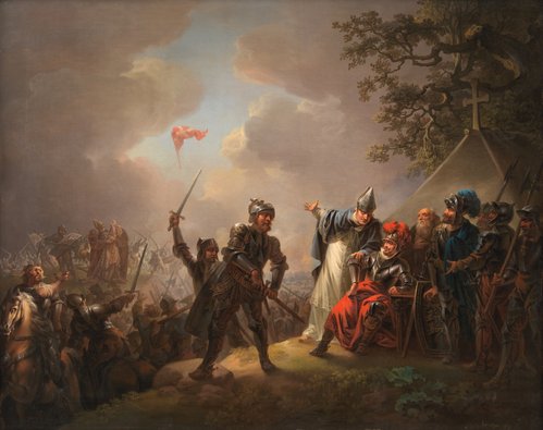Dannebrogs fald fra himlen under slaget ved Lyndanise i 1219