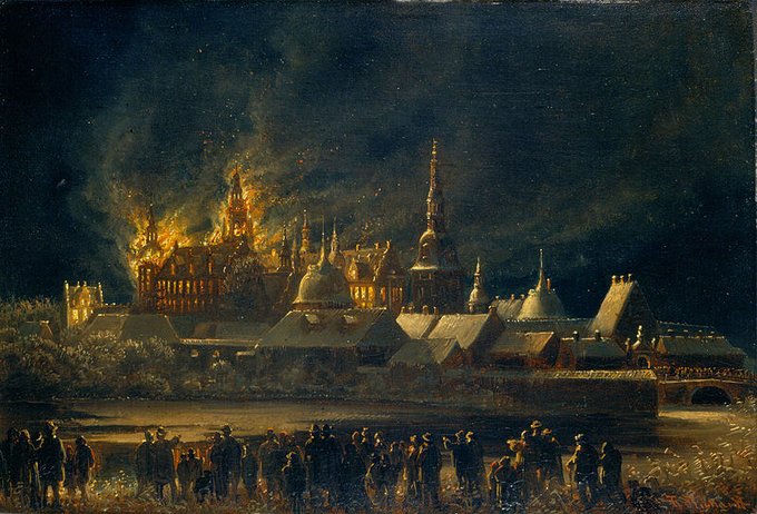 Branden på Frederiksborg Slot i december 1859