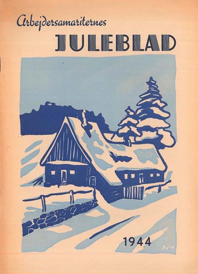 Forsiden af Arbejdersamariternes Juleblad fra 1944