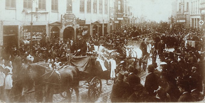Gustav Johannsens begravelse i Flensborg den 29. oktober 1901