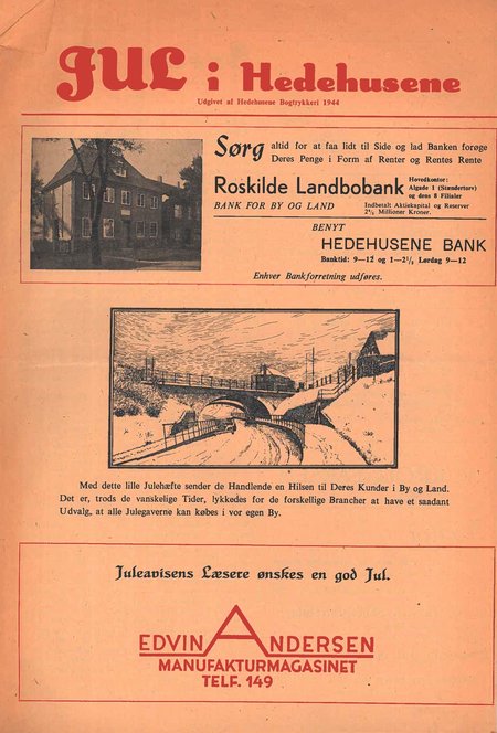 Forsiden af juleavisen Jul i Hedehusene fra 1944
