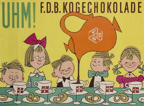 Plakat: F.D.B. Kogechokolade, 1940