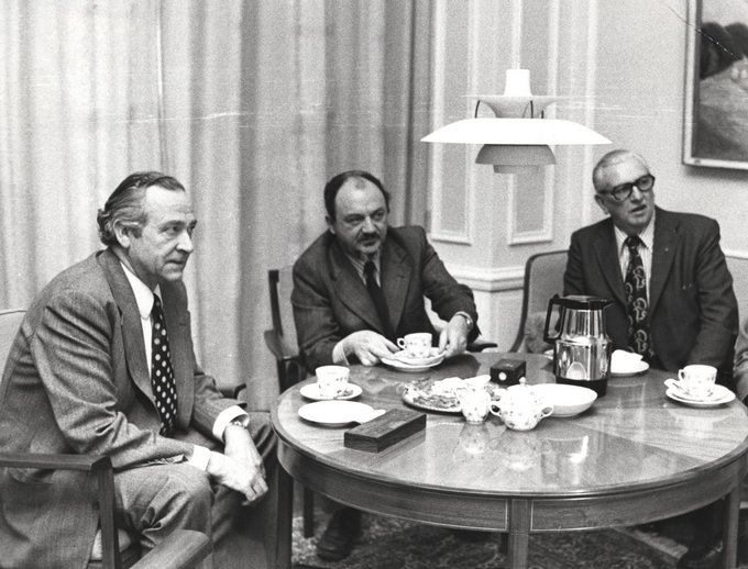 Leif Hartwell, Anker Jørgensen og Thomas Nielsen