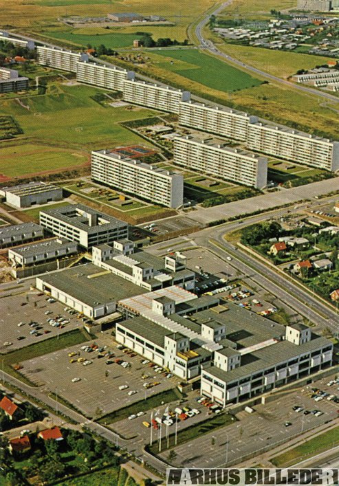 Luftfoto fra Gellerupplanen ca. 1975