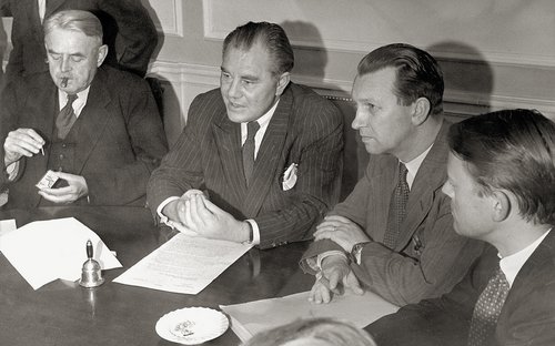 Vilhelm Buhl, Hans Hedtoft, H.C. Hansen og Jens Otto Krag