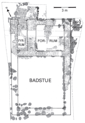 Plan af borgmester Mogens Tuesens badstue i Næstved