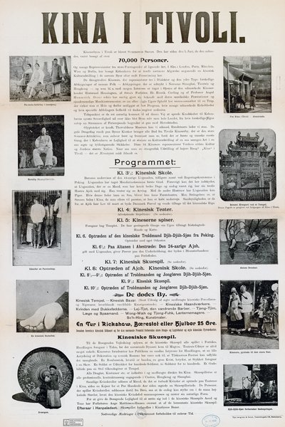 Pamflet fra Kina i Tivoli i 1902