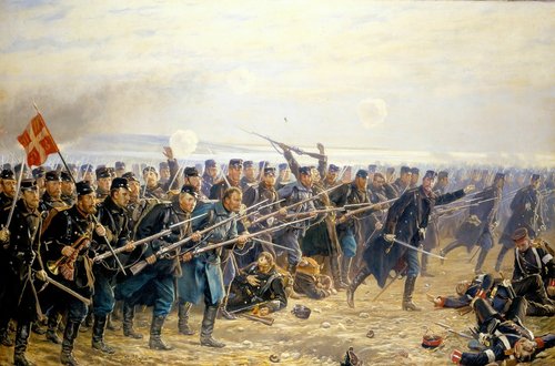 Vilhelm Rosenstands maleri af ottende brigades modangreb