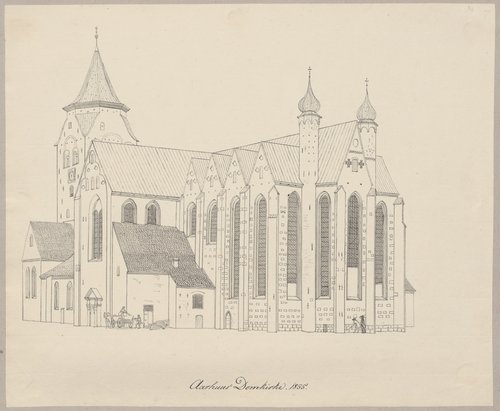 Tegning af Aarhus Domkirke