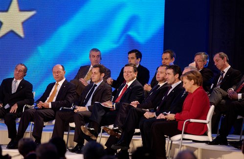 Anders Fogh Rasmussen til underskrivningsceremoni af Lissabon-traktaten 2007. 