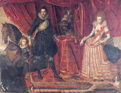 Christian 4. og hans dronning Anna Cathrine