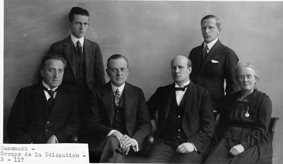 Medlemmer af den danske folkeforbundsdelegation