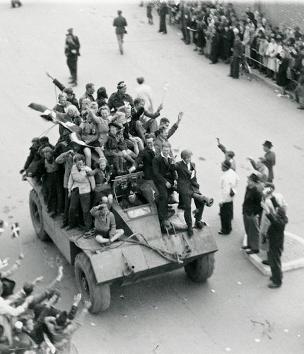 Britiske tropper i Kolding den 7. maj 1945