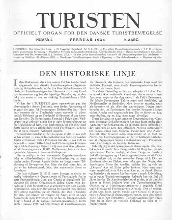 Artiklen "Turisten" i original udgave