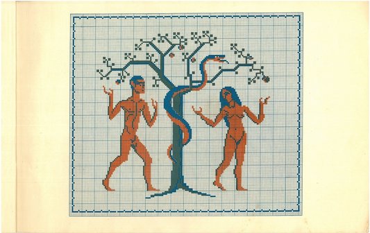 Diagram til Adam og Eva ved kundskabens træ