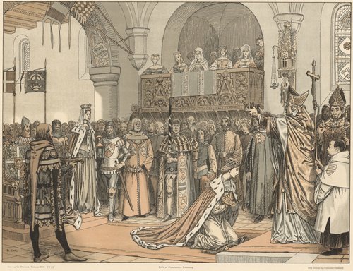 Margrete 1. og Erik af Pommern, ved Eriks kroning til konge over det samlede Norden