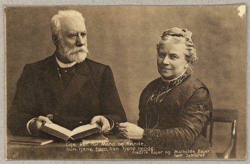 Fredrik og Mathilde Bajer.