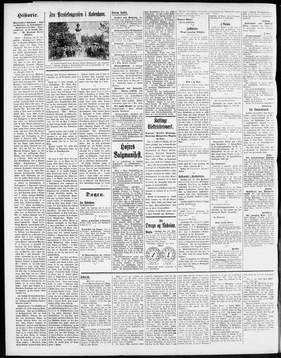 Højres Valgmanifest i Roskilde Dagblad, 16. juni 1914