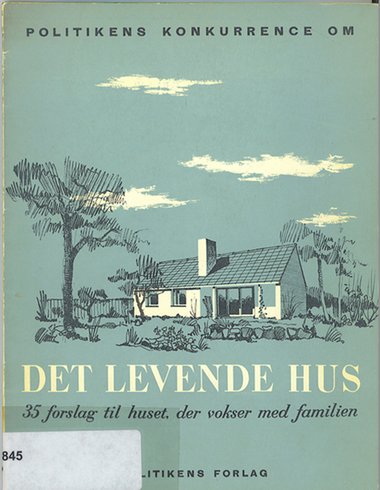 Forsiden af bogen Det levende hus fra 1949