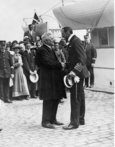 J.C. Christensen og Christian 10. ved Genforeningen i 1920