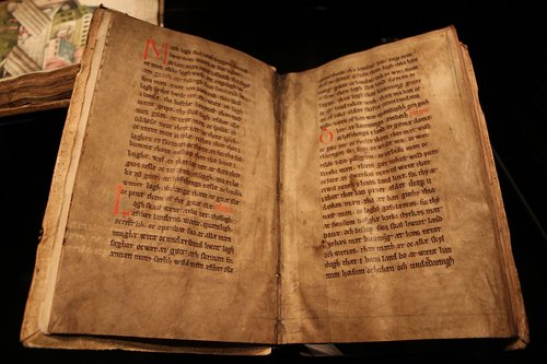 Udsnit af fortalen til Jyske Lov fra Codex Holmiensis fra 1200-tallet