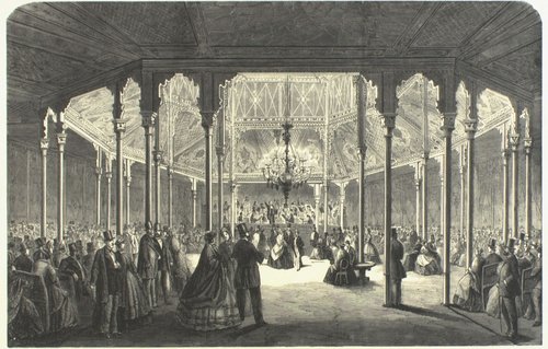 Den gamle koncertsal i Tivoli, 1863