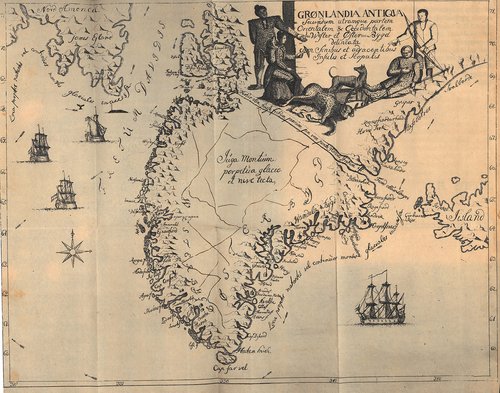 Hans Egedes kort over Grønland fra 1741