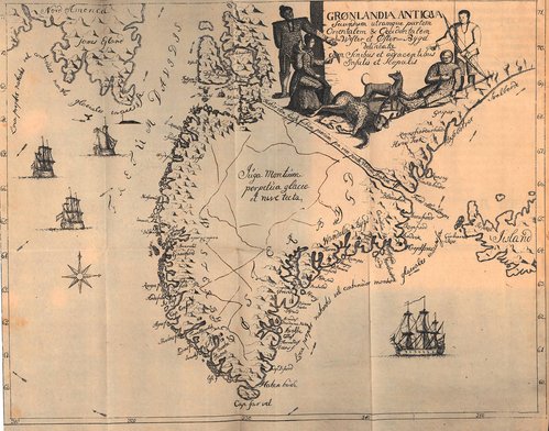 Hans Egedes kort over Grønland fra 1741