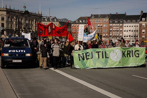 Demonstration mod krigen i Irak i København