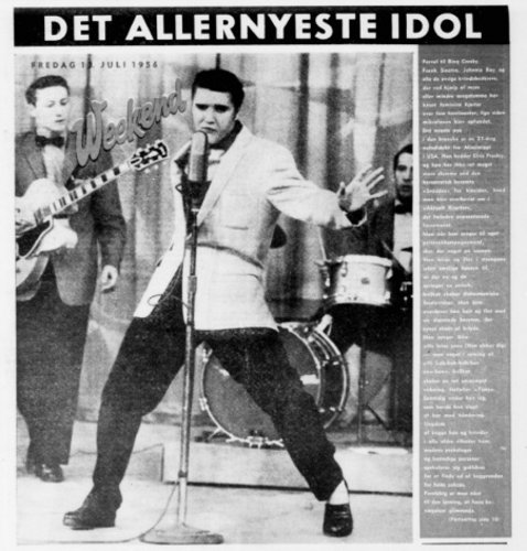 Elvis synger