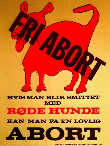Kampagneplakat fra Individ og Samfund, 1969