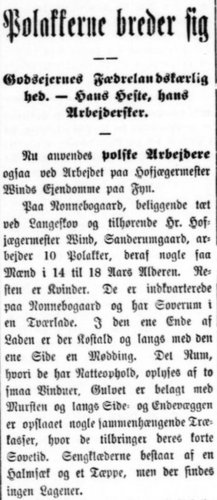 Udklip af artiklen i Social-Demokraten, 20. oktober 1896